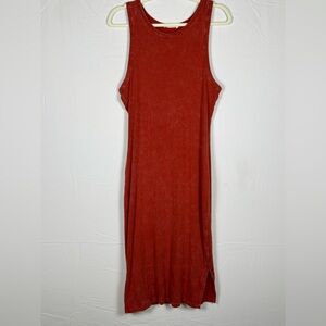 NWOT Double Zero Red Tank Midi Dress- L